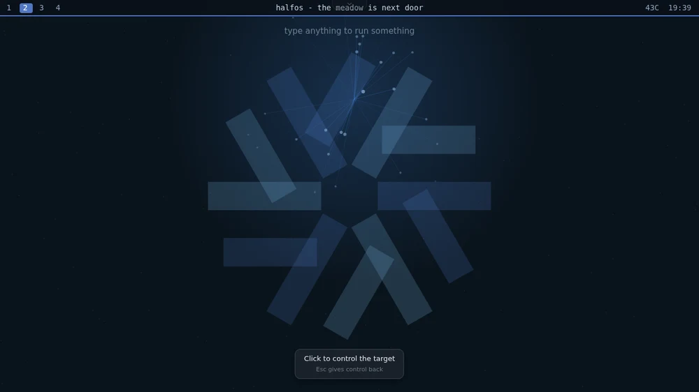 Full screen: the bars are gone until you ask for them