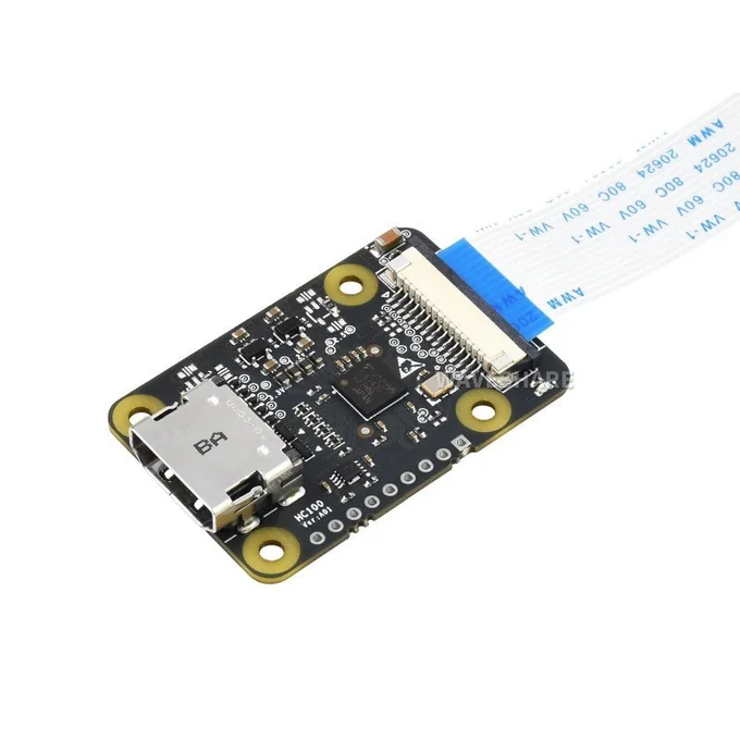 Waveshare HDMI to CSI Adapter (19137), a TC358743 capture board with a full-size HDMI socket and a 15-pin camera ribbon